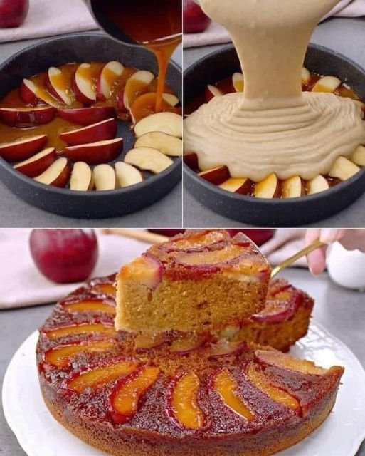RECETA DE TORTA INVERTIDA DE MANZANAS 432983229_1475473156650286_7748999166347435318_n