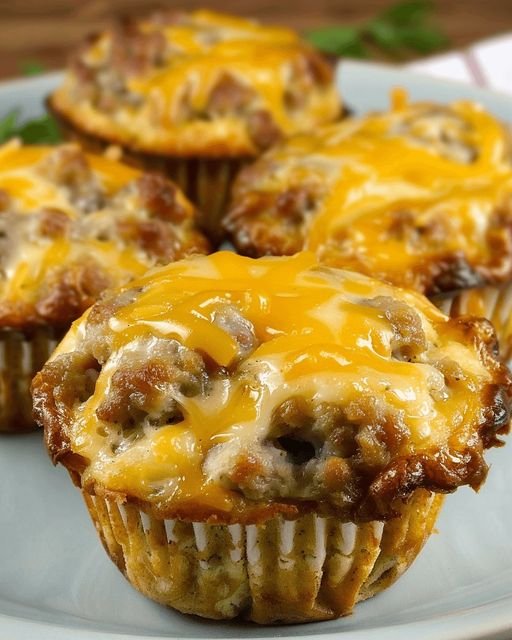 Sausage Muffins Made with Bisquick Mix: A Deliciously Easy Breakfast or Snack 465271300_1080247690167812_3650079513008537998_n