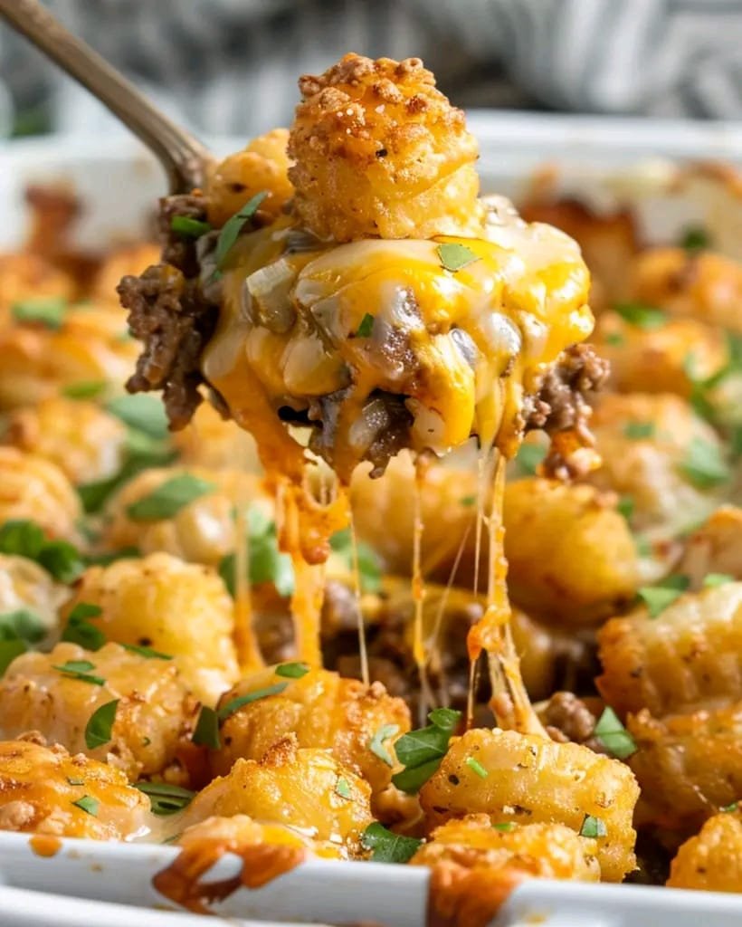 Crispy Tater Tot Cheeseburger Casserole 😋 465600489_1291946032037686_6288096387843797341_n