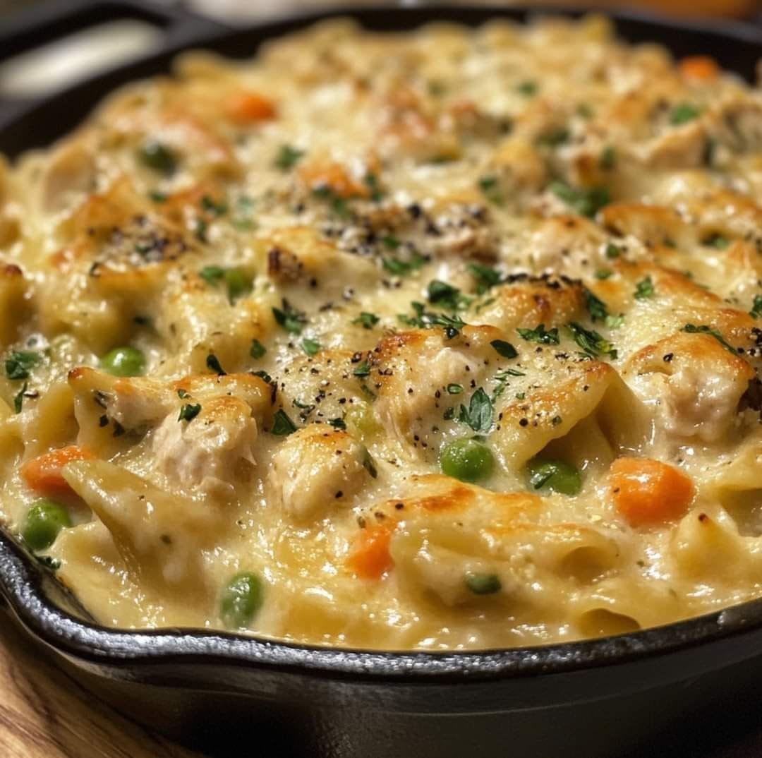 Chicken Pot Pie Pasta: The Ultimate Comfort Dish 467124707_1270973087369914_3140449092301422943_n