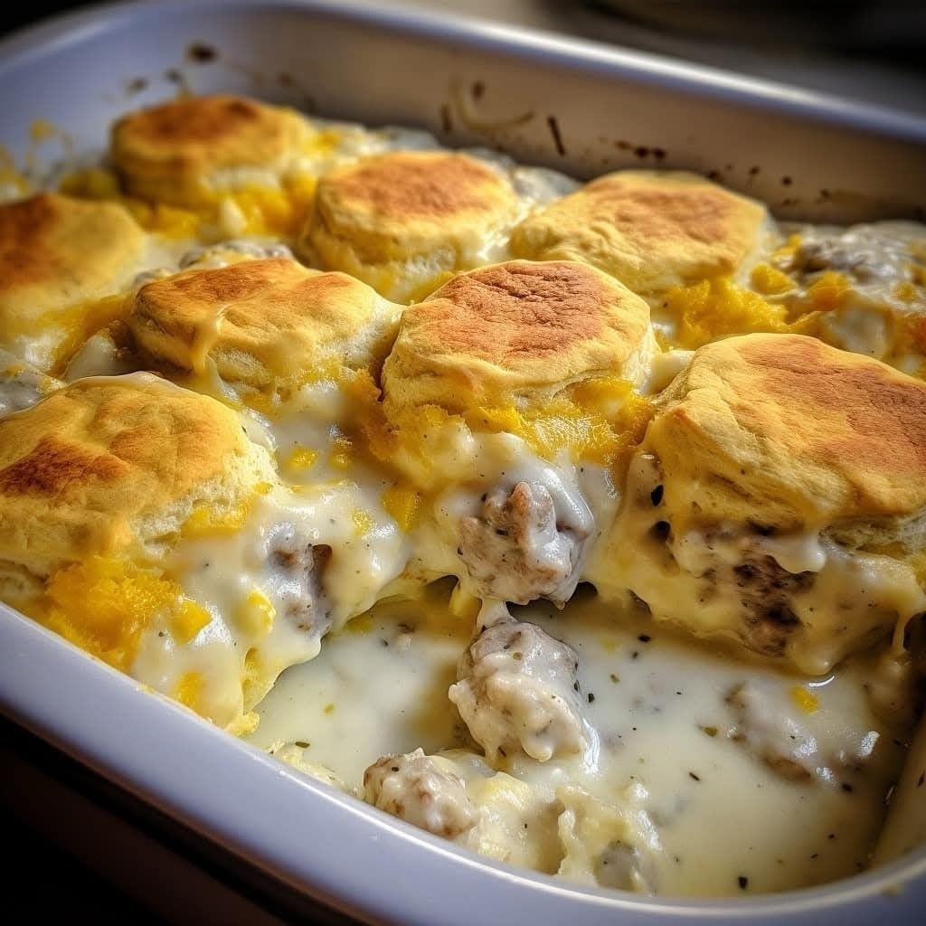 Irresistible Biscuits and Sausage Gravy Casserole: A Comfort Food Classic image